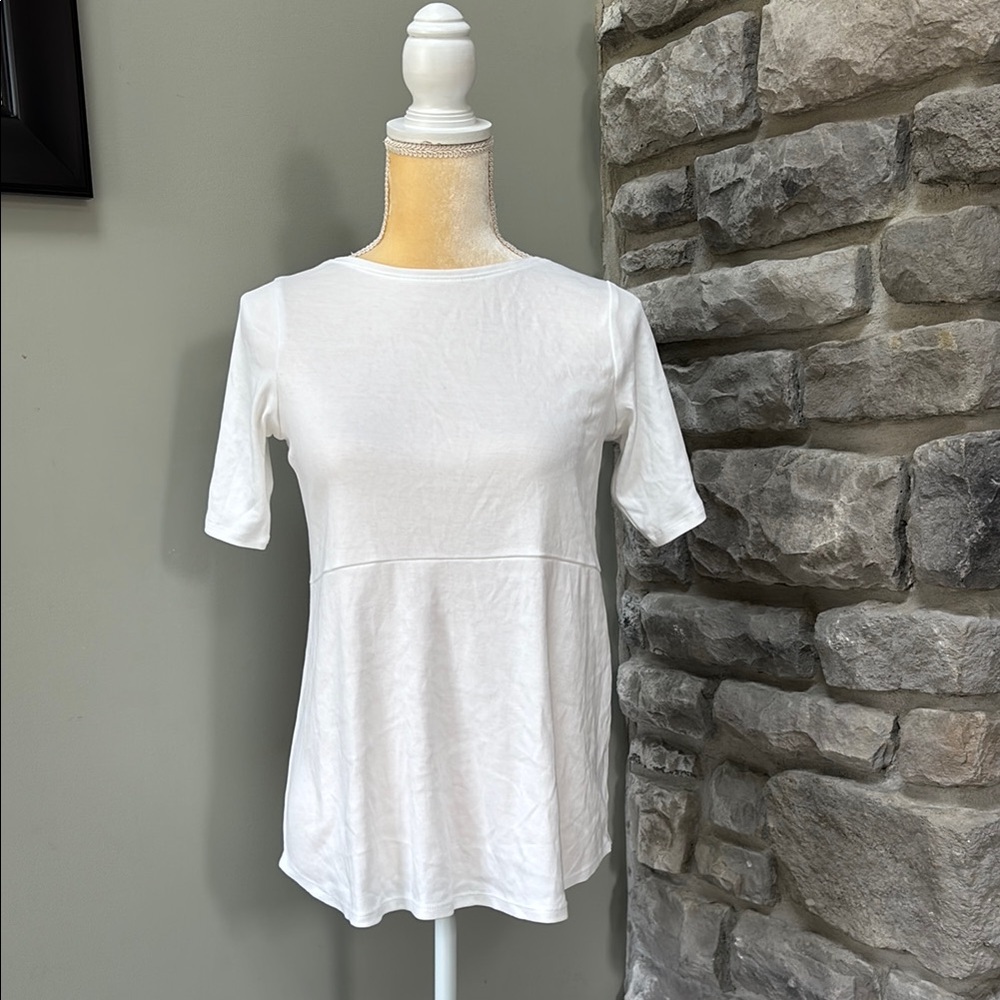J. Jill women’s top, Pima Shirttail Tee, XS